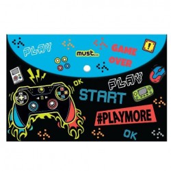 ΦΑΚΕΛΟΣ ΚΟΥΜΠΙ Α4 MUST PLAY MORE