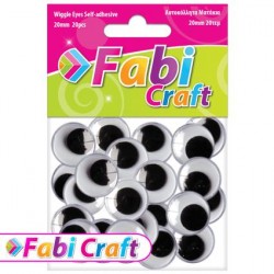 ΜΑΤΑΚΙΑ ΑΥΤΟΚΟΛΛΗΤΑ FABI 20mm 20ΤΕΜ