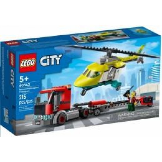 LEGO CITY RESCUE HELICOPTER TRANSPORTATION 60343