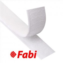 FABI ΤΑΙΝΙΑ VELCRO 25mm 2M ΑΥΤΟΚΟΛΛΗΤΗ ΛΕΥΚΗ