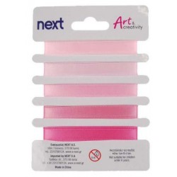 ΚΟΡΔΕΛΑ ΣΑΤΕΝ ΡΟΖ 1εκ. x 1μ. ΚΟΡΔΕΛΑ ΣΑΤΕΝ ΡΟΖ 1εκ. x 1μ.