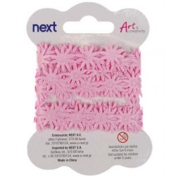 ΚΟΡΔΕΛΑ ΡΟΖ ΜΑΡΓΑΡΙΤΕΣ 1,8εκ. x 3μ. ΚΟΡΔΕΛΑ ΡΟΖ ΜΑΡΓΑΡΙΤΕΣ 1,8εκ. x 3μ.