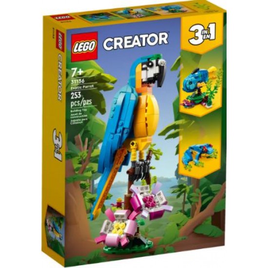 LEGO CREATOR 3 IN 1 EXOTIC PARROT 31136
