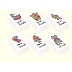 ΓΟΜΑ MILAN ΛΕΥΚΗ ΜΕ ΖΩΑΚΙΑ 424-A