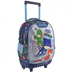 ΤΣΑΝΤΑ ΤΡΟΛΛΕΥ 34X20X44 3ΘΗΚΕΣ PJ MASKS ANYONE CAN BE HERO