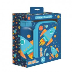 ΦΑΓΗΤΟΔΟΧΕΙΟ 800ML-ΠΑΓΟΥΡΙ 500ML ΑΛΟΥΜΙΝΙΟΥ ΣΕΤ MUST  SPACE