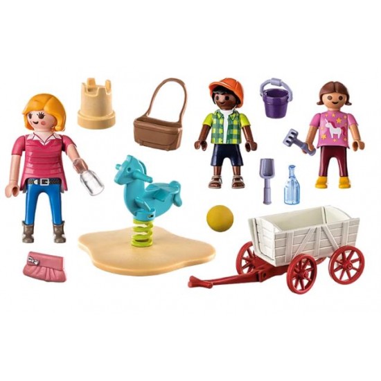 PLAYMOBIL STARTER PACK ΝΗΠΙΑΓΩΓΟΣ,ΠΑΙΔΙΑ & ΚΑΡΟΤΣΙ 71258