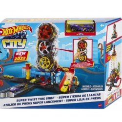MATTEL HOT WHEELS CITY SUPER TWIST TIRE SHOP HDP02 MATTEL HOT WHEELS CITY SUPER TWIST TIRE SHOP HDP02