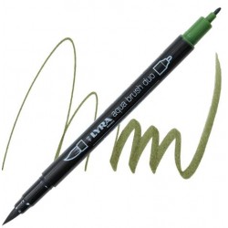 ΜΑΡΚΑΔΟΡΟΙ LYRA AQUA BRUSH DUO OLIVE GREEN L6520073