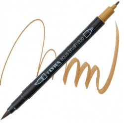 ΜΑΡΚΑΔΟΡΟΙ LYRA AQUA BRUSH DUO BROWN OCHRE L6520082