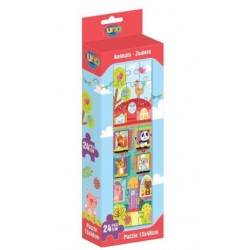PUZZLE ΠΥΡΓΟΣ 24TEM 12,7X47,7ΕΚ ΖΩΑΚΙΑ LUNA TOYS PUZZLE ΠΥΡΓΟΣ 24TEM 12,7X47,7ΕΚ ΖΩΑΚΙΑ LUNA TOYS