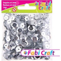 ΠΟΥΛΙΕΣ FABI 6mm 14gr ΑΣΗΜΙ 6ΤΜΧ 130312