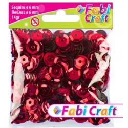 ΠΟΥΛΙΕΣ FABI 6mm 14gr ΚΟΚΚΙΝΟ 6ΤΜΧ 130316