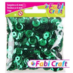 ΠΟΥΛΙΕΣ FABI 6mm 14gr ΠΡΑΣΙΝΟ 6ΤΜΧ 130317