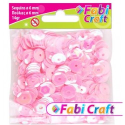 ΠΟΥΛΙΕΣ FABI 6mm 14gr ΡΟΖ 6ΤΜΧ 130320