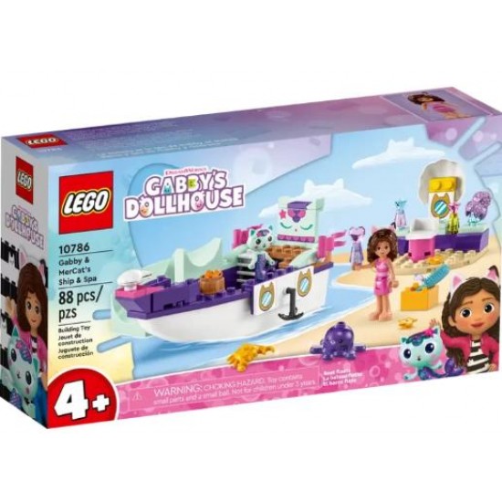 LEGO GABBY'S DOLLHOUSE GABBY & MERCAT'S SHIP & SPA 10786