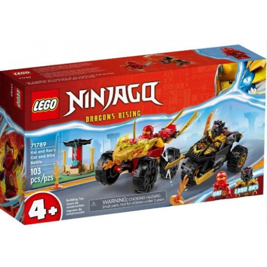 LEGO NINJAGO KAI AND RAS' CAR AND BIKE BATTLE 71789