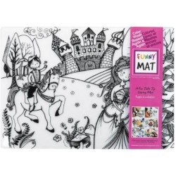 ΣΟΥΠΛΑ ΖΩΓΡΑΦΙΚΗΣ FUNNY MAT ΠΡΙΓΚΙΠΑΣ & ΠΡΙΓΚΙΠΕΣΣΑ 48Χ33εκ.