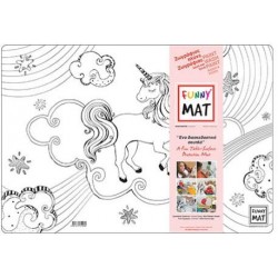 ΣΟΥΠΛΑ ΖΩΓΡΑΦΙΚΗΣ FUNNY MAT ΜΟΝΟΚΕΡΟΙ 48Χ33εκ.