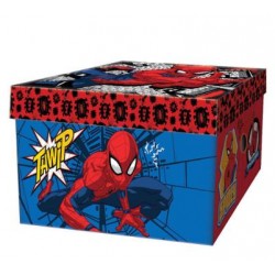 ΚΟΥΤΙ ΑΠΟΘΗΚΕΥΣΗΣ ΑΠΟ ΧΑΡΤΟΝΙ 33Χ24Χ18ΕΚ SPIDERMAN