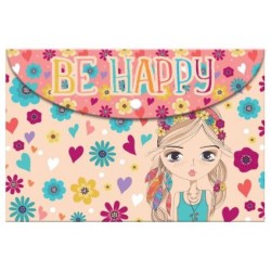 ΦΑΚΕΛΟΣ ΚΟΥΜΠΙ Α4 MUST BE HAPPY ΦΑΚΕΛΟΣ ΚΟΥΜΠΙ Α4 MUST BE HAPPY