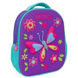 ΣΧΟΛΙΚΗ ΤΣΑΝΤΑ ΠΛΑΤΗΣ ΝΗΠΙΟΥ MUST 3D EVA BUTTERFLY 1 ΘΗΚΗ