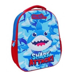 ΣΧΟΛΙΚΗ ΤΣΑΝΤΑ ΠΛΑΤΗΣ ΝΗΠΙΟΥ MUST 3D EVA SHARK ATTACK 1 ΘΗΚΗ