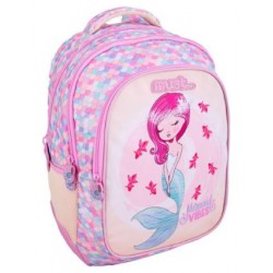 ΣΧΟΛΙΚΗ ΤΣΑΝΤΑ ΠΛΑΤΗΣ ΔΗΜΟΤΙΚΟΥ MUST MERMAID VIBES 3 ΘΗΚΕΣ