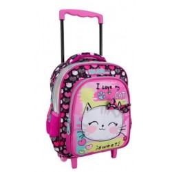 ΤΣΑΝΤΑ ΤΡΟΛΛΕΥ ΝΗΠΙΟΥ MUST CUTE CATS 27X10X31