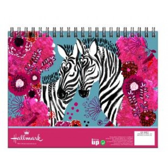 HALLMARK ΜΠΛΟΚ ΖΩΓΡΑΦIKΗΣ Α4 30Φ LOVE ZEBRA (333-34417)