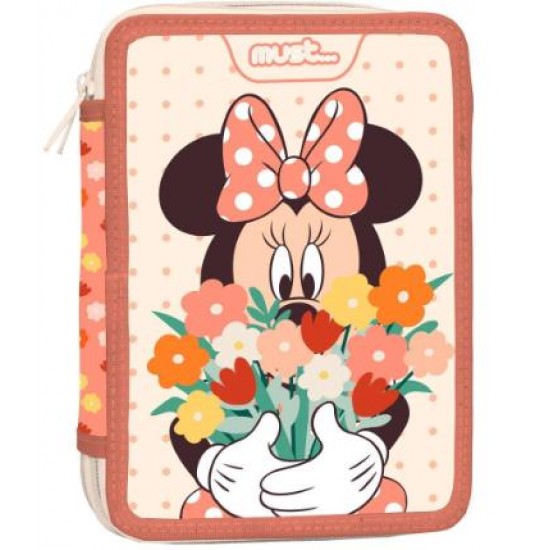 ΣΧΟΛΙΚΗ ΚΑΣΕΤΙΝΑ ΔΙΠΛΗ ΓΕΜΑΤΗ DISNEY MINNIE MΟUSE HAPPINESS MUST 2 ΘΗΚΕΣ 564397