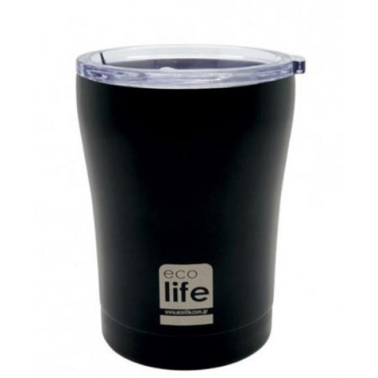 COFFEE THERMOS ECOLIFE 300ml ΜΑΥΡΟ 33-BO-4114