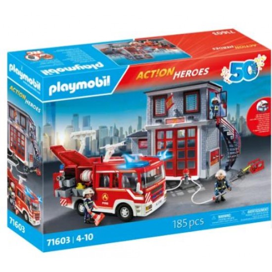 PLAYMOBIL ACTION HEROES ΑΡΧΗΓΕΙΟ ΚΑΙ ΟΧΗΜΑ ΠΥΡΟΣΒΕΣΤΙΚΗΣ 71603