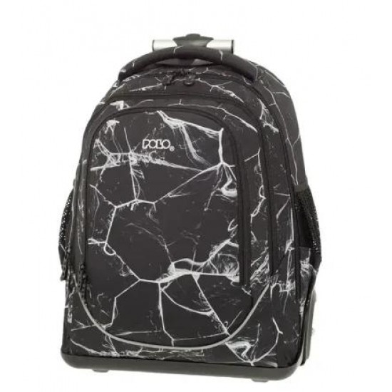 ΣΑΚΙΔΙΟ TROLLEY POLO UPLOW BLACK/WHITE CRAFT 901253-8263 ΣΑΚΙΔΙΟ TROLLEY POLO UPLOW BLACK/WHITE CRAFT 901253-8263
