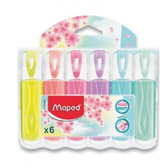 ΥΠΟΓΡΑΜΜΙΣΤΗΣ MAPED FLUO PEP'S CLASSIC PASTEL X6 742558