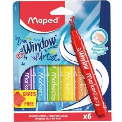 ΜΑΡΚΑΔΟΡΟΙ ΓΙΑ ΠΑΡΑΘΥΡΟ Χ6 ΧΡΩΜΑΤΑ + ΠΑΝΙ ΜΕ ΜΙΚΡΟΙΝΕΣ 844822 ΜΑΡΚΑΔΟΡΟΙ ΓΙΑ ΠΑΡΑΘΥΡΟ Χ6 ΧΡΩΜΑΤΑ + ΠΑΝΙ ΜΕ ΜΙΚΡΟΙΝΕΣ 844822