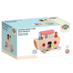 Κιβωτός του Νώε Luna Toys Ξύλινος με Ζωάκια, 28,7x2,2x22,3 εκ. 622865