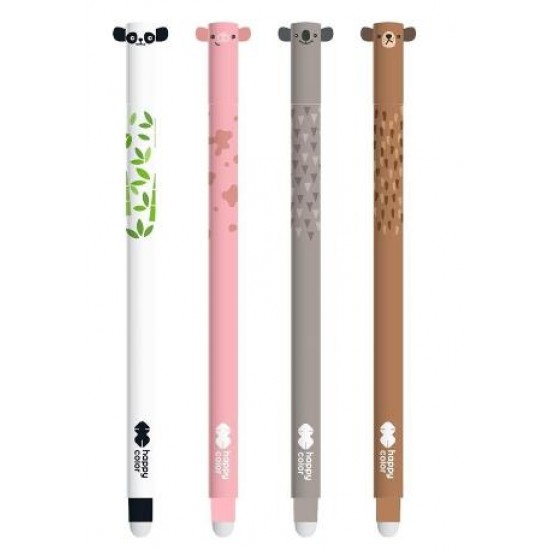 ΣΤΥΛΟ ΜΕ ΓΟΜΑ HAPPY COLOR 0.5mm 015097 4 ΣΧΕΔΙΑ