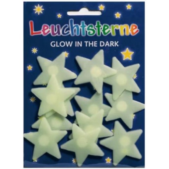 ΑΥΤΟΚΟΛΛΗΤΑ BSB GLOW IN THE DARK SMALL STARS 12τεμ. Φ3mm