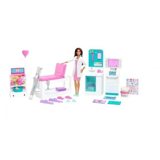 MATTEL BARBIE ΚΛΙΝΙΚΗ ΣΕΤ ΜΕ ΚΟΥΚΛΑ GTN61