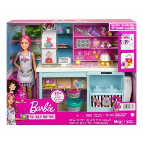 MATTEL BARBIE ΖΑΧΑΡΟΠΛΑΣΤΕΙΟ ΣΕΤ ΜΕ ΚΟΥΚΛΑ HGB73