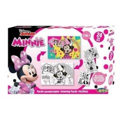 LUNA ΠΑΖΛ ΧΡΩΜΑΤΙΣΜΟΥ 2 ΣΕ 1 MINNIE 24 PCS 562602 41X28 LUNA ΠΑΖΛ ΧΡΩΜΑΤΙΣΜΟΥ 2 ΣΕ 1 MINNIE 24 PCS 562602 41X28
