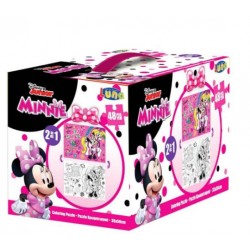ΠΑΖΛ ΧΡΩΜΑΤΙΣΜΟΥ ΚΥΒΟΣ MINNIE 2 ΣΕ 1 48pcs 562641 LUNA ΠΑΖΛ ΧΡΩΜΑΤΙΣΜΟΥ ΚΥΒΟΣ MINNIE 2 ΣΕ 1 48pcs 562641 LUNA