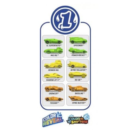 MATTEL HOT WHEELS COLOR REVEAL ΣΕΤ ΤΩΝ 2 HBN63