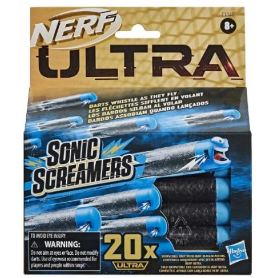 HASBRO NERF ULTRA DARTS 20 SONIC SCREAMERS F1048