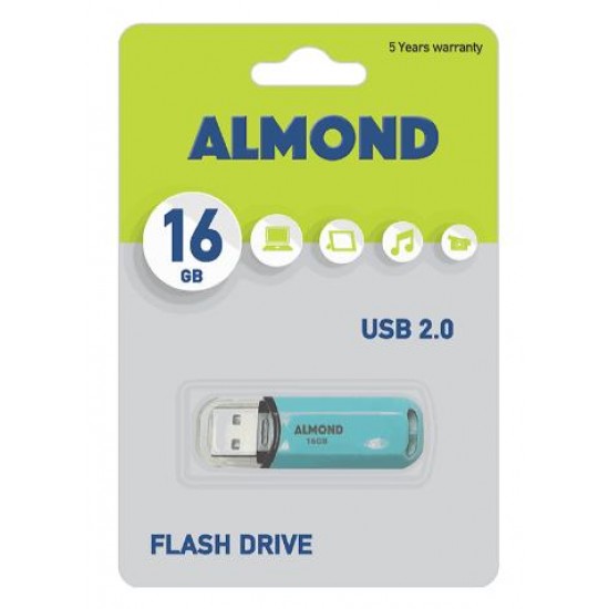 ALMOND FLASH DRIVE USB 16GB PASTEL ΓΑΛΑΖΙΟ