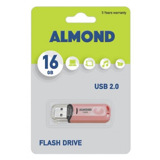 ALMOND FLASH DRIVE USB 16GB PASTEL ΡΟΖ