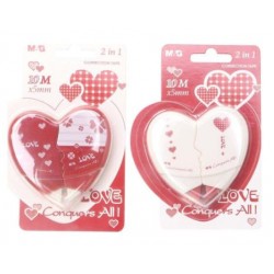 ΔΙΟΡΘΩΤΙΚΗ ΤΑΙΝΙΑ M&G HEART 10m 5mm 2in1 ΔΙΟΡΘΩΤΙΚΗ ΤΑΙΝΙΑ M&G HEART 10m 5mm 2in1