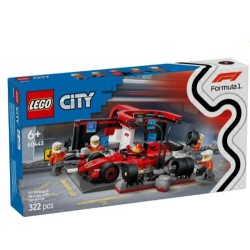 LEGO CITY F1 PIT STOP & PIT CREW WITH FERRARI CAR 60443