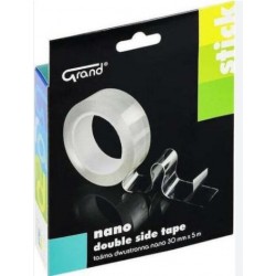 ΤΑΙΝΙΑ ΔΙΠΛΗΣ ΟΨΕΩΣ GRAND CLEAR NANO TAPE 30mm X 5m ΤΑΙΝΙΑ ΔΙΠΛΗΣ ΟΨΕΩΣ GRAND CLEAR NANO TAPE 30mm X 5m
